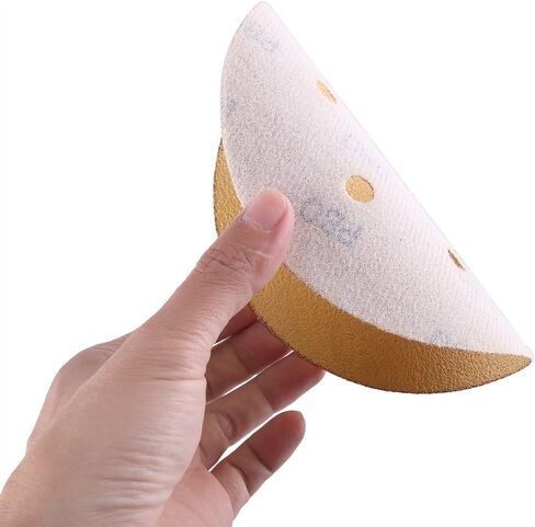 LotFancy 6 Inch 6 Hole Sanding Discs, 100PCS 60 80 120 150 220 Grit Sandpaper Assortment - Random Orbital Sander Pad, Hook and Loop Sand Paper in Kuwait