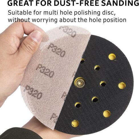 800GRIT 50pcs 5-Inch Mesh Abrasive Sanding Discs Hook & Loop Sandpaper, Dust Free Anti-Blocking Net Sandpaper Sheets for Auto Body, Wood, Drywall, Metal in Saudi Arabia