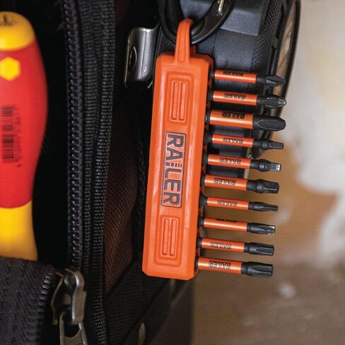 10pc TORX Star Screwdriver Bit Set 2 Inch S2 Steel Impact Bits Holder Set | Precision 6-point star geometry prevents cam-out. Includes extended 2" reach, storage bit holder & carabiner for 1/4" chucks. in Saudi Arabia