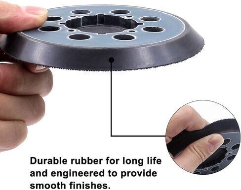 قطعتان من وسادة الاستبدال DWE6423 مقاس 5 بوصات، تحل محل DWE64233 وN329079، وسادات دعم الصنفرة المتوافقة مع DeWalt DWE6423/6423K، DWE6421/6421K، DWE6421-B2، DWE6421-B3، DCW210B in Kuwait