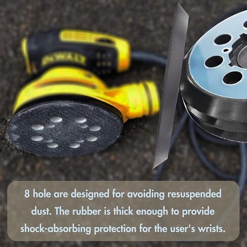 قطعتان من وسادة الاستبدال DWE6423 مقاس 5 بوصات، تحل محل DWE64233 وN329079، وسادات دعم الصنفرة المتوافقة مع DeWalt DWE6423/6423K، DWE6421/6421K، DWE6421-B2، DWE6421-B3، DCW210B in Kuwait