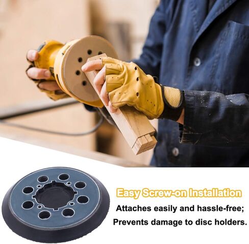 قطعتان من وسادة الاستبدال DWE6423 مقاس 5 بوصات، تحل محل DWE64233 وN329079، وسادات دعم الصنفرة المتوافقة مع DeWalt DWE6423/6423K، DWE6421/6421K، DWE6421-B2، DWE6421-B3، DCW210B in Kuwait