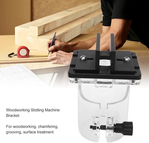 Kadimendium 2 in 1 Connector Trimmer Bracket Woodworking Router Slotter Electric Trimmer Connector Base Slotting Machine Holder Tool Handheld Router Bracket for Wood Slotting Carving in Saudi Arabia