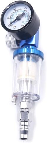 صمام منظم ضغط الهواء 1/4 بوصة مع مقياس الضغط وفلتر مصيدة المياه، منظم ضغط الماء بفاصل الزيت، منظم ضاغط الهواء لمسدس طلاء رذاذ الهواء in Kuwait
