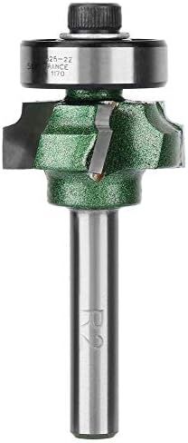 FTVOGUE Trimmer Router Bit R1/R2/R3 Woodworking Milling Cutter 4 Teeth Trimming Cutter for Woodworking Engraving Machine(1/4 * R2) in Saudi Arabia