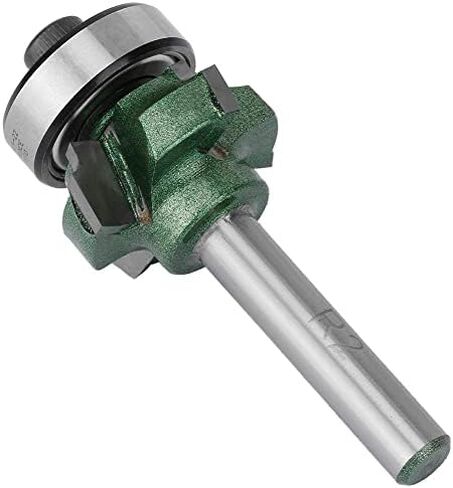 FTVOGUE Trimmer Router Bit R1/R2/R3 Woodworking Milling Cutter 4 Teeth Trimming Cutter for Woodworking Engraving Machine(1/4 * R2) in Saudi Arabia