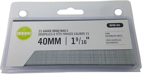cadex Brad الأظافر عيار 21 M/40 – 2 m ، 1 – 9/40.6 cm 2000 مجموعة المجلفن ، 40 mm سم (1 – 9/16) in Kuwait