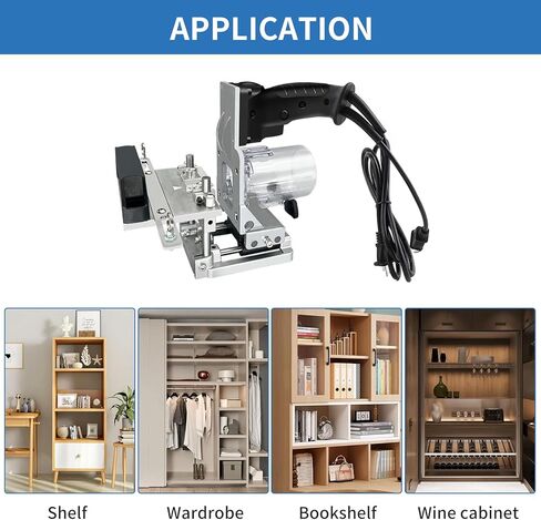 Mortising Jig 2 في 1 نظام نجارة لسان فضفاض مع قاطع طحن من السبائك، دعامة تشذيب غير مرئية لأعمال النجارة، حامل ثقب الآلة لربط أثاث النجارة in Kuwait