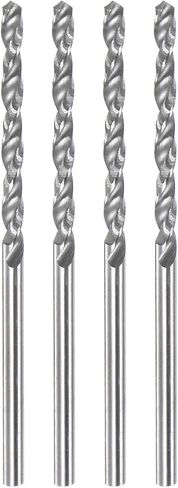 HARFINGTON 4pcs Solid Carbide Drill Bits 1.75mm C3/K10 Tungsten Carbide Precision Mini Micro Straight Shank Twist Drill Bit for Stainless Steel Metal Plastic Wood in Kuwait