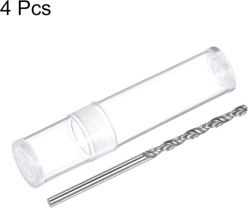 HARFINGTON 4pcs Solid Carbide Drill Bits 1.75mm C3/K10 Tungsten Carbide Precision Mini Micro Straight Shank Twist Drill Bit for Stainless Steel Metal Plastic Wood in Kuwait