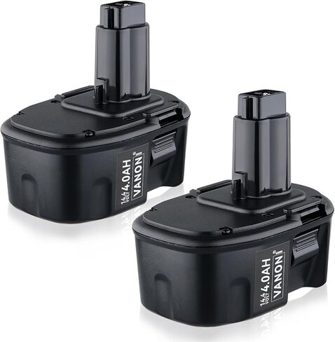 VANON 4.0Ah Replacement for Dewalt 14.4V Battery Ni-MH DC9091 DW9091 DW9094 DE9091 DE9092 DE9038,Compatible with Dewalt 14.4V Cordless Power Tools 2 Pack in Kuwait