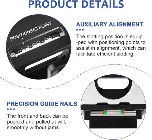 Mortising Jig and Loose Tenon Joinery System 2 in 1 Invisible Fastener Slotting Bracket Compact Router Attachment Woodworking Slotting Locator for Woodworking Furniture Splicing in Kuwait