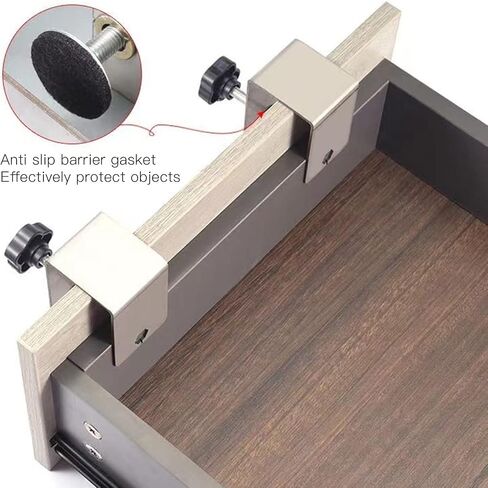 GOWENIC 2pcs Drawer Front Installation Fixing Clamp, Cabinet Hardware Jig Universal C Clamp, Drawer Front Mounting Clips for Woodworking, Flexible Drill Hole Guide Position Tools in Saudi Arabia