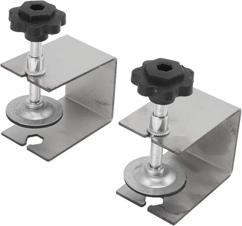 GOWENIC 2pcs Drawer Front Installation Fixing Clamp, Cabinet Hardware Jig Universal C Clamp, Drawer Front Mounting Clips for Woodworking, Flexible Drill Hole Guide Position Tools in Saudi Arabia