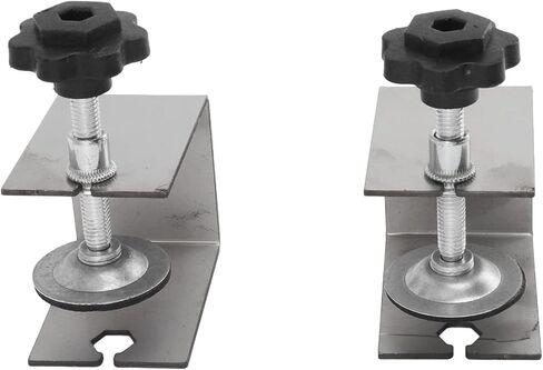 GOWENIC 2pcs Drawer Front Installation Fixing Clamp, Cabinet Hardware Jig Universal C Clamp, Drawer Front Mounting Clips for Woodworking, Flexible Drill Hole Guide Position Tools in Saudi Arabia