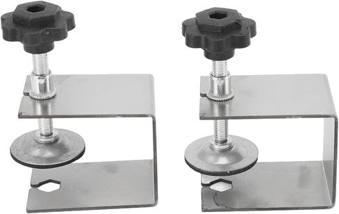 GOWENIC 2pcs Drawer Front Installation Fixing Clamp, Cabinet Hardware Jig Universal C Clamp, Drawer Front Mounting Clips for Woodworking, Flexible Drill Hole Guide Position Tools in Saudi Arabia