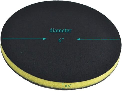AutoCare 6 Inch Fine Clay Bar Pad, DA Polisher Foam Disc for Auto Car Detailing, 1 Pack in Saudi Arabia
