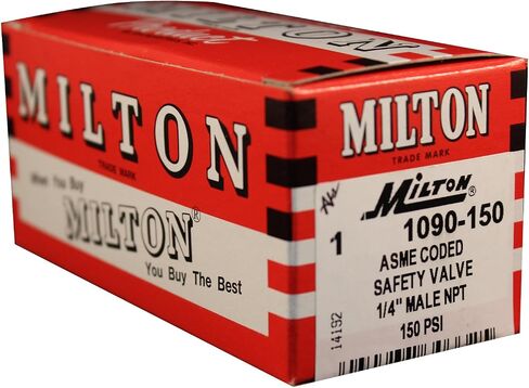 Milton 1090-200 1/4" MNPT ASME Safety Valve - 200 PSI Pop off Pressure in Kuwait