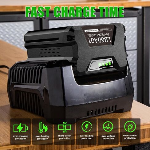 بطارية بديلة POWITEC 5.0Ah 60V لبطارية Greenworks Pro 60 فولت بحد أقصى بطارية ليثيوم أيون LB60A03 LB60A02 LB60A00 بطارية معدات الطاقة in Kuwait