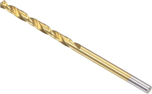 uxcell High Speed Steel Straight Shank Twist Drill Bit Fully Ground Titanium Coated 2.6mm Drill Diameter 57mm Total Length 25mm Drill Bit Length 12 Pcs in Kuwait