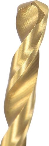 uxcell High Speed Steel Straight Shank Twist Drill Bit Fully Ground Titanium Coated 2.6mm Drill Diameter 57mm Total Length 25mm Drill Bit Length 12 Pcs in Kuwait