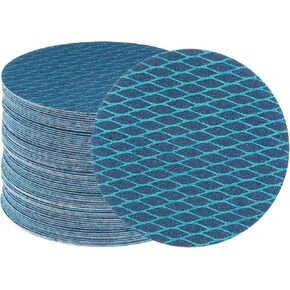 HARFINGTON 70pcs Diamond Shape Sanding Discs 5 Inch 80 Grit Hook and Loop Woodworking Automotive Finishing Discs Sandpaper Pads for Random Disc Sander Orbital Sander in Kuwait