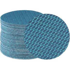 HARFINGTON 70pcs Diamond Shape Sanding Discs 5 Inch 80 Grit Hook and Loop Woodworking Automotive Finishing Discs Sandpaper Pads for Random Disc Sander Orbital Sander