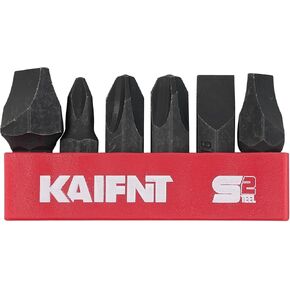 مجموعة لقم مفك الصدمات الفولاذية من KAIFNT K504-012 S2، فيليبس ولقم مشقوقة، 6 قطع in Kuwait