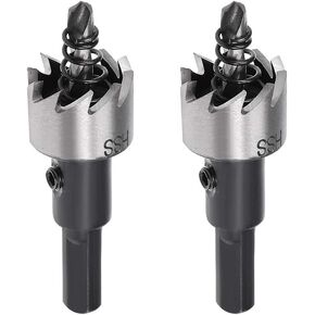 Utoolmart 22mm HSS Drill Bit Hole Saw Cutter, Sharp and Durable, for Cutting Holes on Wood, Plastic Sheet, Stainless Steel, Iron, Aluminum Plate 2Pcs