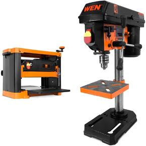 WEN PL1252 15-Amp 12.5 بوصة مسوي سماكة سطح الطاولة ثنائي الشفرات، أسود