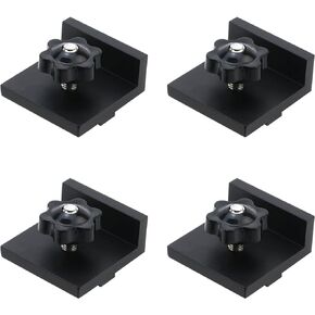 T Tulead Long Stop Kit with Knobs T-Track Stop System Woodworking Tools T Track Stop Block Universal Kit 2PCS