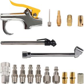 مجموعة ملحقات ضاغط الهواء من زاراابيكس، 17 قطعة ملحقة، مجموعة موصل خرطوم وفوهات in Kuwait