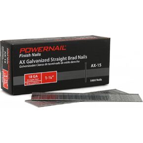 Powernail AX15 18 قياس 1-1/4 بوصة طول مسامير براد مستقيمة مجلفنة (صندوق مكون من 5000) in Kuwait