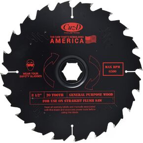 CUZ-D INDUSTRIES CARBIDE TIP SAW BLADE - 40 Tooth Premium Straight Flush Saw Blades, Non-Stick, General Purpose Wood Cutting Wheel, Circular Saw Wheels, 8.5" Inch in Saudi Arabia