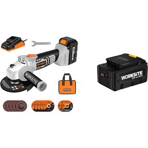 مجموعة طاحونة زاوية لاسلكية مقاس 4-1/2 بوصة من موقع العمل مع بطارية 4.0 أمبير in Kuwait