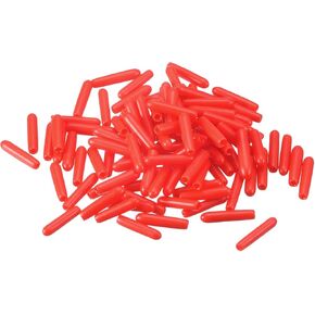 uxcell Rubber End Caps, 100Pcs Round Screw Thread Protector 1.6mm Dia Bolt Cap Covers Hole Plugs for Tubing Pipe Rod Nut Furniture, Black in Kuwait