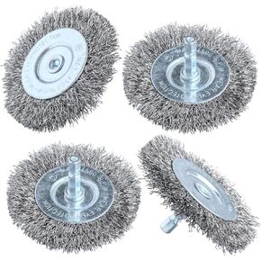 10pcs 3 Inch Stainless Steel Wire Wheel Brushes Kit for Drill with 1/4-Inch Hex Shank,Wire Wheels for Power-Operated Grinders (10) in Saudi Arabia