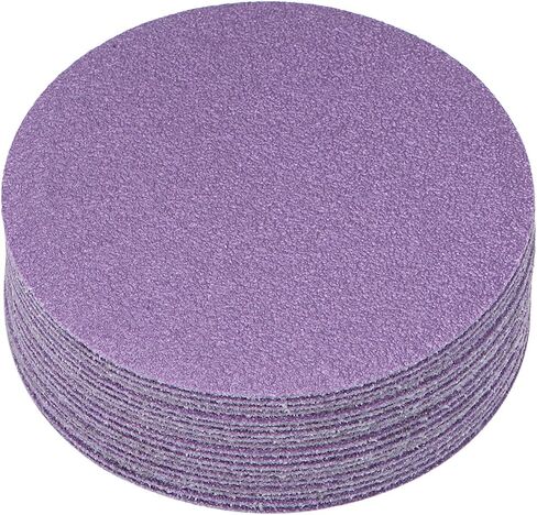 10pcs Premium Sanding Discs Hook and Loop Backing - [3 Inch x 180 Grits] Purple Sandpapers Finishing Discs for Auto Car Wood Metal Polishing in Kuwait
