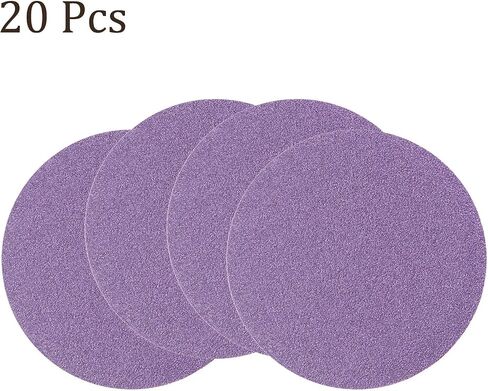 10pcs Premium Sanding Discs Hook and Loop Backing - [3 Inch x 180 Grits] Purple Sandpapers Finishing Discs for Auto Car Wood Metal Polishing in Kuwait