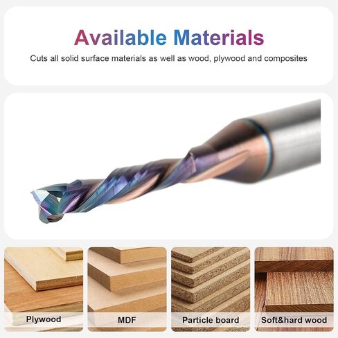 SpeTool Carbide 1/8 Inch Compression (UP&Down) CNC Router Bit 1/4 Inch Shank with Coated for Composite Material Woodwork Cutting Tools in Saudi Arabia