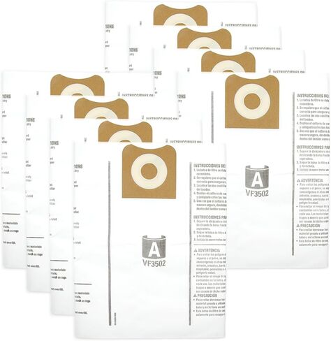 8 عبوات 23743 VF3502 حقائب بديلة متوافقة مع مكانس ريدجيد شوب فاك 12-16 جالون الرطب/الجاف in Kuwait