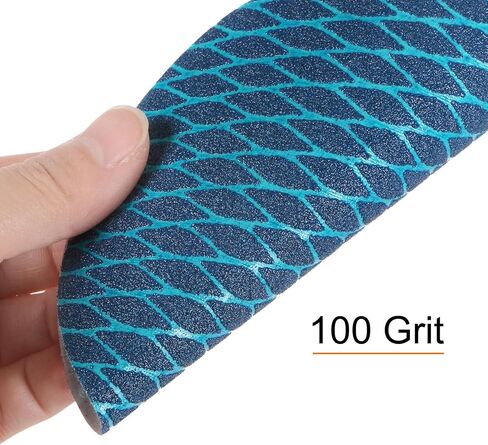 HARFINGTON 70pcs Diamond Shape Sanding Discs 5 Inch 80 Grit Hook and Loop Woodworking Automotive Finishing Discs Sandpaper Pads for Random Disc Sander Orbital Sander in Kuwait