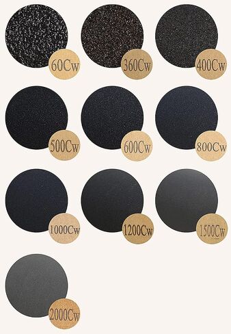 Preamer 120 Grit to 1000 Grit Wet Dry Sandpaper Sheets Assortment Sand Paper for Metals Wood Glass, 9-Inch x 11-Inch, Pack of 10 in Saudi Arabia