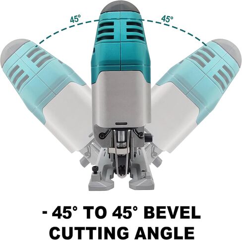 منشار PATUOPRO بدون فرشاة، منشار كهربائي لاسلكي 21 فولت، سرعة قابلة للتعديل 500-3000 SPM، قطع مائل، بطارية 4.0 أمبير وشاحن سريع، مع شفرات قطعتين in Kuwait