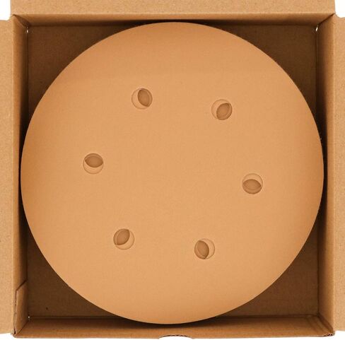 Dura-Gold 400 Grit 6" Sandpaper Discs, 6 Hole Pattern & 6" Hook & Loop DA Backing Plate in Saudi Arabia