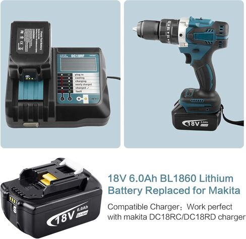 TREE.NB تبديل البطارية لماكيتا BL1860B BL1830B LXT بطارية ليثيوم BL1850 BL1850B المدمجة اللاسلكية in Kuwait