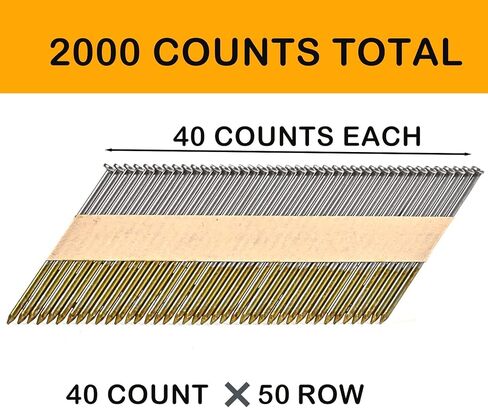 بي اتش توب اظافر اطار، 3 انش × 0.120 انش، اظافر بشريط ورقي ناعم لتأطير الأظافر، اظافر مجمعة بلمسة نهائية لامعة 30 درجة، عبوة من 2000 قطعة in Kuwait