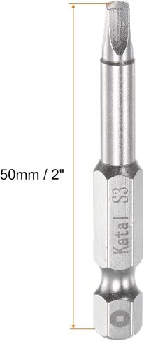 HARFINGTON 5pcs S1 Square Screwdriver Bit 1/4" Hex Shank 2" Length Magnetic Screw Driver Power Tool in Saudi Arabia