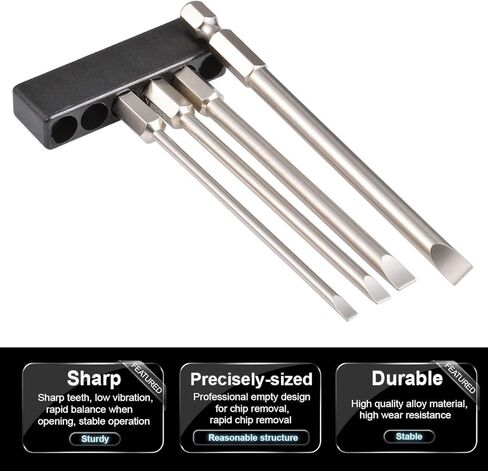 6Pcs 50mm Flat Head Slotted Tip Screwdrivers Bits Dia. 2.0-6.0mm in Saudi Arabia