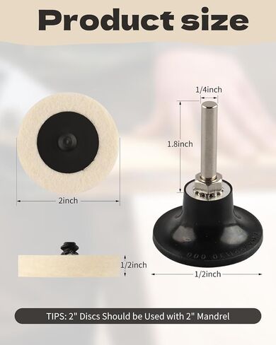 Rocaris 10 Pcs 2 in Buffing Polishing Wheel Pad in Kuwait